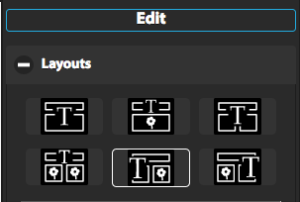 Edit section - Layouts